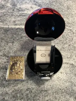 Pokemon Jigglypuff Trading Card 23K Gold Plated 1999 Burger King w/ COA & Ball - Image 1