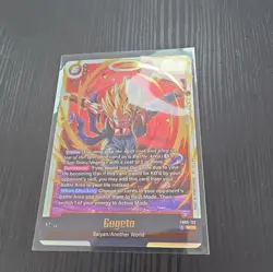 Gogeta FB09-122 Secret Rare Dual Evolution Dragon Ball Card English Fusion World - Image 1