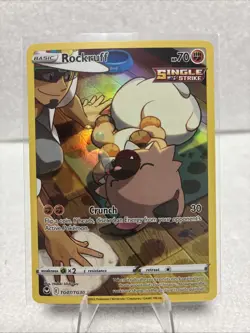 ROCKRUFF TG07/TG30 LP FULL ART HOLO SILVER TEMPEST POKEMON CARD TCG US SELLER￼ - Image 1