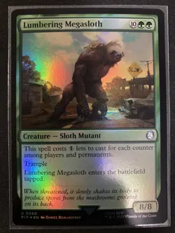 Magic Fallout Lumbering Megasloth (Foil) 0080 - Image 1