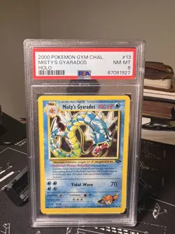 2000 Pokemon Gym Challenge Misty's Gyarados #13/132 Holo PSA 8 NM - Vintage - Image 1