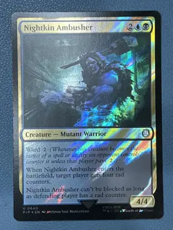 Nightkin Ambusher (Surge Foil) Fallout MTG PIP - Image 1