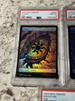 MTG Tarkir: Dragonstorm 2025 FOIL Dragon Eye Lands Complete Graded Set 4 PSA 10s - Image 2
