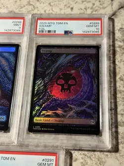 MTG Tarkir: Dragonstorm 2025 FOIL Dragon Eye Lands Complete Graded Set 4 PSA 10s - Image 4