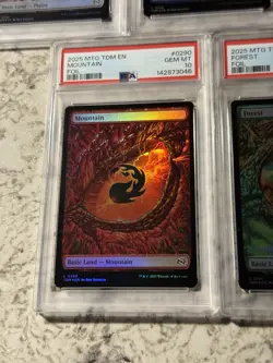 MTG Tarkir: Dragonstorm 2025 FOIL Dragon Eye Lands Complete Graded Set 4 PSA 10s - Image 5