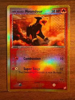 Team Magma's Houndour 62/95 Common Team Magma vs Team Aqua Pokemon LP - Image 1