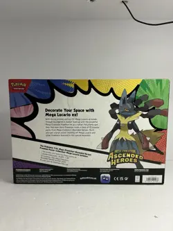 Pokemon TCG Ascended Heroes Premium Poster Collection Mega Lucario Ex (In Hand) - Image 2