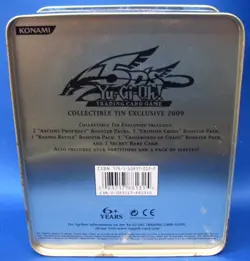 Yu-Gi-Oh! 2009 Yusei Fudo Excl. 5 D's Tin 5 Sealed Packs Open Box but Complete! - Image 2