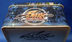 Yu-Gi-Oh! 2009 Yusei Fudo Excl. 5 D's Tin 5 Sealed Packs Open Box but Complete! - Image 3