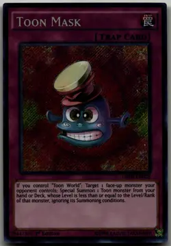 Toon Mask Secret Rare Dragons of Legend 2 DRL2-EN028 LP - Image 1