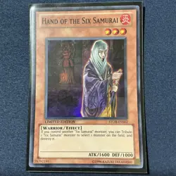 Yugioh! LP Hand of the Six Samurai - STOR-ENSE2 - Super Rare - Limited Edition - Image 1