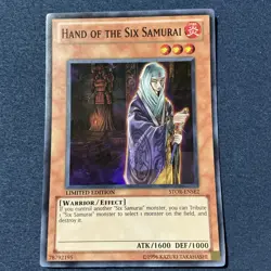Yugioh! LP Hand of the Six Samurai - STOR-ENSE2 - Super Rare - Limited Edition - Image 2