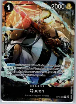 Queen (Alt Art) OP08-080 English Two Legends - One Piece Card - NM - Image 1