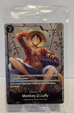 One Piece CCG - Monkey.D.Luffy Foil Promo P-075 *SEALED* "Tin Pack Set Vol. 2" - Image 1