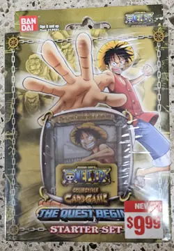 2005 Bandai Vintage One Piece CCG The Quest Begins Sealed Starter Deck English - Image 1