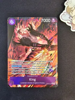 EB04-031 King ALT ART -One Piece TCG Card - The Azure Sea's Seven English - Image 1