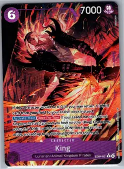 King (Alt Art) EB04-031 English The Azure Sea's Seven - One Piece Card - NM - Image 1