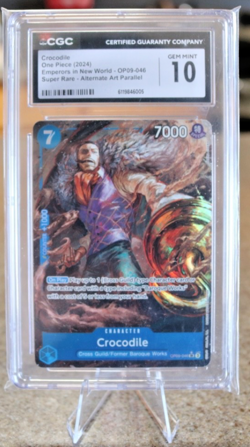 One Piece OP09-046 Crocodile Alt Art SR (Graded CGC 10) - Image 1