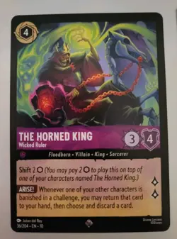 Disney Lorcana TCG - Whispers In The Well: The Horned King (036/204) - NM - Image 1
