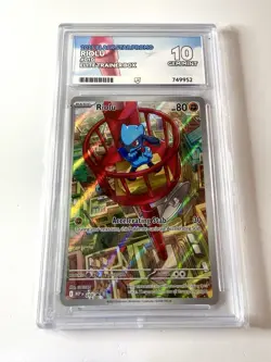 ACE 10 Riolu MEP 010 Mega Evolutions ETB Black Star Promo Pokemon Graded Card - Image 1