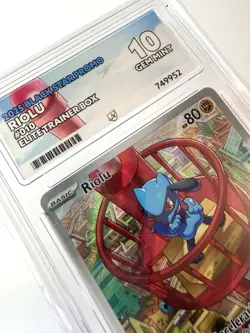 ACE 10 Riolu MEP 010 Mega Evolutions ETB Black Star Promo Pokemon Graded Card - Image 2