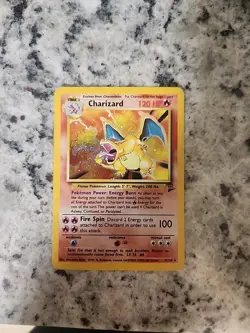 Pokemon Charizard Base Set 2 Holo⭐4/130 Holo WOTC 2000🔥 - Image 1