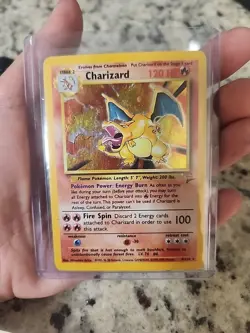 Pokemon Charizard Base Set 2 Holo⭐4/130 Holo WOTC 2000🔥 - Image 4