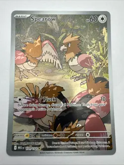 Pokemon TCG Mega Evolution Spearow 151/132 Illustration Rare Card English - Image 1