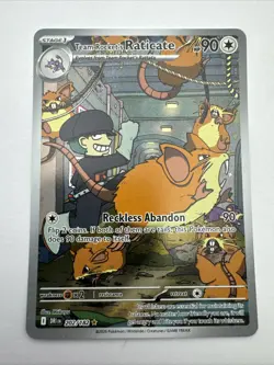 Team Rocket's Raticate - 202/182 - SV10: Destined Rivals NM Pokemon Card - Image 1