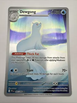 Dewgong 097/094 Phantasmal Flames Illustration Rare Near Mint Pokemon TCG Card - Image 1