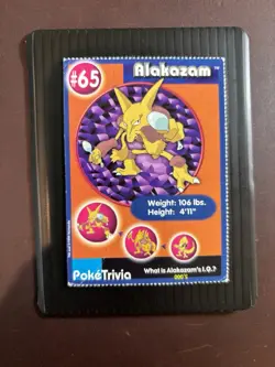 Alakazam #65 1999 Burger King Poketrivia Promo Pokemon Card Perforated - Image 1