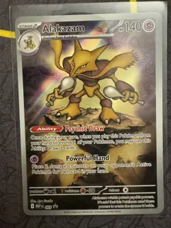 NM Alakazam 009 ETB Promo Illustration Rare IR Mega Evolution Near Mint Card - Image 1