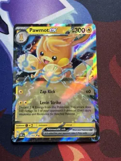 POKEMON PAWMOT EX 073/197 DOUBLE RARE HOLOFOIL OBSIDIAN FLAMES NM CARD - Image 1