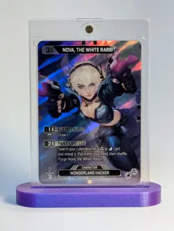 Neuroscape TCG Nova The White Rabbit Art Rare Card Genesis Pack Fresh Rare - Image 1