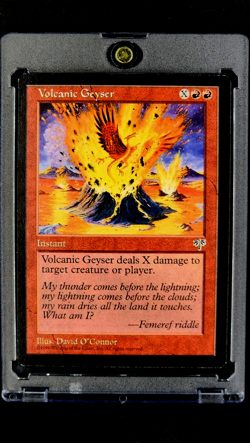 1996 MTG Magic The Gathering Mirage #202 Volcanic Geyser Vintage Uncommon WOTC - Image 1