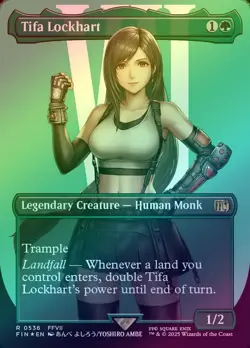 Tifa Lockhart (Borderless) (Surge Foil) Final Fantasy Foil - Image 1