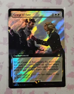 MTG Dr. Who Grasp of Fate Extended Art Foil Rare NM/M WHO - Image 1