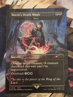 MTG Secret Lair - Final Fantasy - Damn / Noctis's Death Magic - English FOIL NM - Image 1