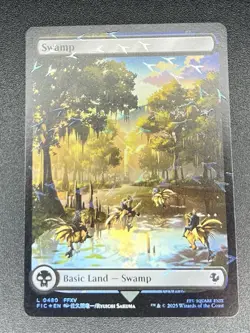 Swamp L 480 FIC Chocobo Track Foil Magic the Gathering: Final Fantasy NM - Image 1