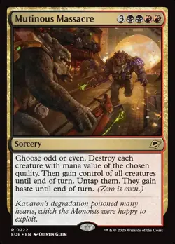 MTG Mutinous Massacre ** Edge of Eternities ** English - Image 1