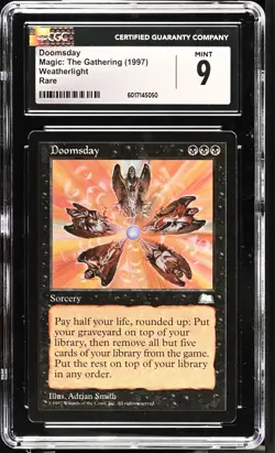 DOOMSDAY Weatherlight Rare CGC 9 Vintage MTG [Nostalgium] - Image 1