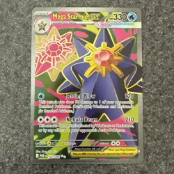 MEGA Starmie EX Perfect Order Pokemon Card Full Art ENGLISH - Image 1