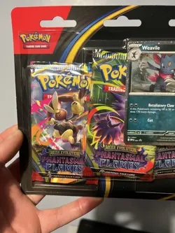 Pokemon TCG: Phantasmal Flames Triple Blister Pack (Sneasel) - New & Sealed - Image 2