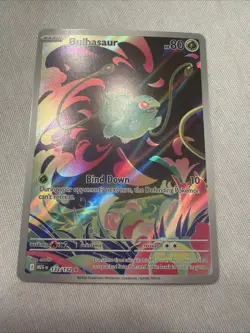 Pokemon Bulbasaur 133/132 Me01: Mega Evolution Illustration Rare Holo 80 HP - Image 1