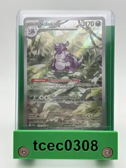 Nidoking - 174/165 - Pokemon TCG - Scarlet & Violet 151 - IR - ENGLISH - NM - Image 1