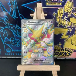 Pokemon TCG Alakazam ex Scarlet & Violet: Paldean Fates 215/091 Shiny Ultra Rare - Image 1