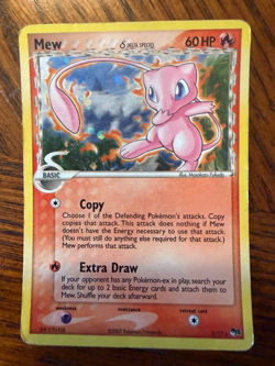 Pokemon Mew Delta Species 3/17 Pop Series 5 Holo-(water spots) - Image 1