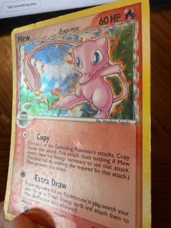 Pokemon Mew Delta Species 3/17 Pop Series 5 Holo-(water spots) - Image 5