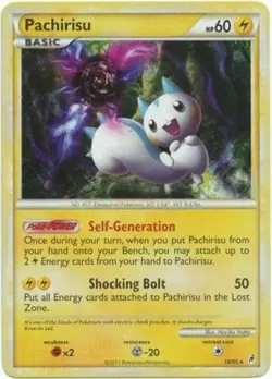 Moderately Played Pachirisu - 18/95 - Holo Rare Pokemon Call of Legends - Image 1