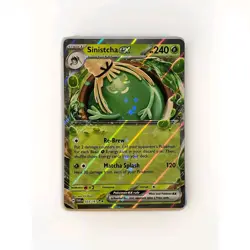Pokemon TCG Twilight Masquerade Sinistcha ex 23/167 Double Rare HOLO NM English - Image 1